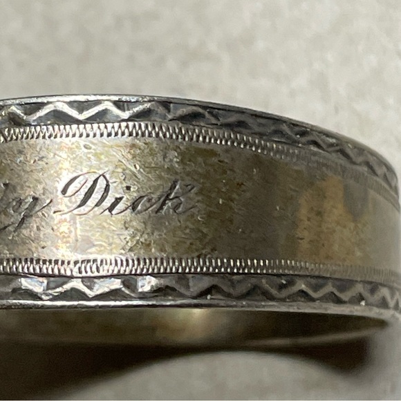 1922 Wallet & Wheeler Sterling Toddler Spoon Engraved “Billy Dick”. - Picture 4 of 8